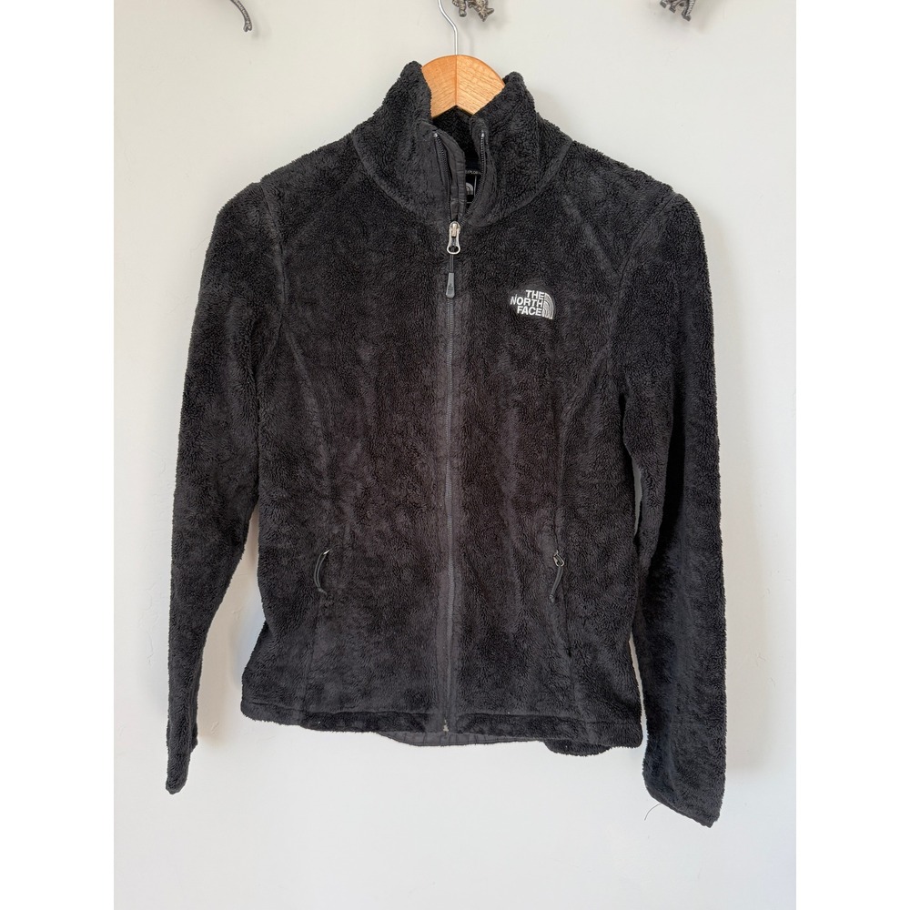 The North Face Osito Fleece Jacket Womens XS Black Full Zip High Pile Soft Shell